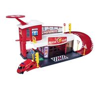 Station de sauvetage Majorette - Maison de pompiers Renault Master - Jouet pour enfants de 5 ans et plus