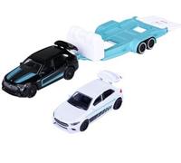 Majorette 8502103000 - Mercedes-Amg Deluxe Trailer - MB AMG Glc 63 S + A 35 Neuf