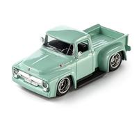 Majorette Auto Collection 1956 Ford F-100 Voiture à Collectionner avec châssis en métal, pneus en Caoutchouc et vitrine, Voiture Maquette détaillée à l'échelle 1:64, pour collectionneurs et Enfants à