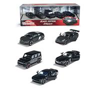 Majorette - Black Edition Giftpack - Voitures Miniatures en Métal - Coffret 5 Véhicules - 212053174