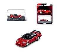 Majorette Collection 1995 Honda NSX-R GT Voiture en métal Rouge et Noir, échelle 1:64, Roues en Caoutchouc, phares Transparents, présentoir à vis, spécial Collection 14 Ans (8505001005)