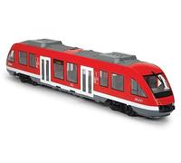 Majorette Dickie - City Train - 45cm - Tramway à Roues Libres - Portes et Toit Ouvrants - Dès 3 Ans - 203748002 Rouge