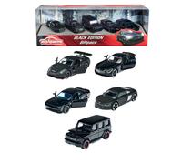Majorette Édition Noire DIE-CAST Collection 5 Voitures