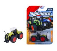 Majorette Farm Premium - Claas Xerion 5000 (Vert) - Modèle de Tracteur en métal avec Roue Libre, pneus en Caoutchouc et Partie Mobile - Jouet agricole d'environ 7 cm - Jouet agricole pour Enfants à
