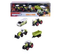 Majorette - Ferme Class 5 Pièces Giftpack - sous Licence - Véhicules à Roues Libres - Reproduction Originale à l'Echelle 1/64ème - Fonctions de Jeu - A Partir de 3 Ans