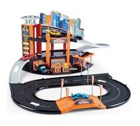 Majorette - Garage Motor City Plus - Multifonctions - 1 voiture incluse - Fabriqué en France