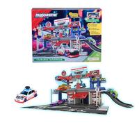 Majorette JDM Legends - Garage de Tuning (avec Voiture Jouet) - Parking de Voiture de Style Japonais avec Ascenseur, Rampe, lumière et Son - Garage Jouet pour Enfants à partir de 5 Ans - 36 x 46 x 24
