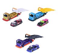 Majorette JDM Legends Transporter (Lot de 2 Voitures Jouets) - Camion avec modèle de Voiture en métal avec pièces Amovibles - Choix aléatoire de 3 Ensembles de Voitures pour Enfants à partir de 3 Ans