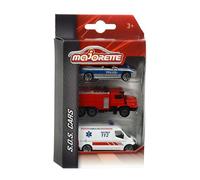 Majorette Lot de 3 Voitures 212057261 - S.O.S. - 7,5 cm