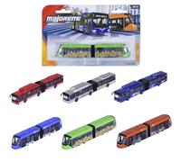 Majorette Man City Bus ou Avenio Tram (1 Miniature) - Bus Jouet ou Tramway en métal avec Roue Libre, Choix aléatoire de 6 modèles de véhicules pour Enfants à partir de 3 Ans, Environ 20 cm chacun