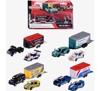 Majorette - Race Trailer Set - 2 voitures-jouets & 1 remorque au design Motorsport, voitures et remorque en métal, 19 cm, pour enfants à partir de 3 ans, choix aléatoire