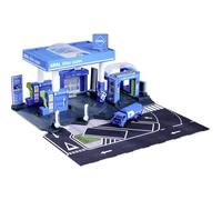 Majorette Station pétrolière Aral + 1 véhicule Set station essence