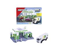 Station-Service + 1 Véhicule - MAJORETTE - Station lavage, pompes, boutique - Voiture métal incluse - Dès 3 ans