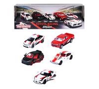 Majorette Giftpack 5 Units Toyota Racing Cars Rouge