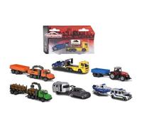 Majorette Trailer Assortment, Véhicule Die-Cast, Boîte De Collection, Pneus En Caoutchouc, Roue Libre, 212053154, Multicolore - 6 Modèles Différents, Livraison : 1 Pièce, Sélection Aléatoire,