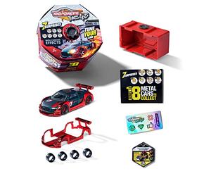 Majorette - Tune Up's Série 2 - Set 1 Pièce - Voitures Miniatures en Métal - Coffret avec 7 Surprises - Accessoires + Pièces Tuning - Badge Collector Inclus - 212051011