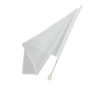 Majorette Twirling Baton Flag (Blanc, 65cm)