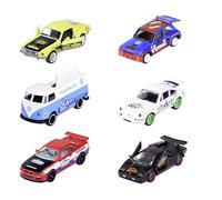 Majorette - Voiture Miniature de l'édition Deluxe Anniversaire 60 Ans, 1 Pièce sélection Aléatoire Entre 6 Voitures Jouet avec Impression sous Licence et boîte en tôle, 7,5 cm, à partir de 3 Ans