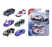 Majorette - Voiture Miniature de Luxe (1 Voiture), 1 sur 6 (Audi, Bugatti, Land Rover, Nissan, Porsche) en métal avec boîte de Collection, 7,5 cm, pour Les Enfants à partir de 3 Ans