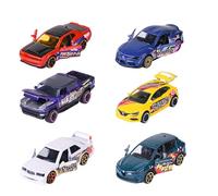 Majorette Voiture Miniature en métal avec Roue Libre, Suspension et Partie ouvrante, sélection aléatoire de 6 Voitures pour Enfants à partir de 3 Ans, 7,5 cm
