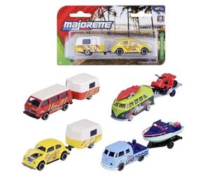 Majorette Volkswagen Trailer, modèle aléatoire Parmi 4 remorques différentes