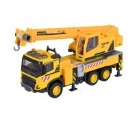 Majorette Volvo FMX Truck Crane (22 cm) - Grand véhicule de Chantier avec Bras de Grue Extensible, treuil, Roue Libre et Pneu en Caoutchouc - Jouet de Grue pour Enfants à partir de 3 Ans