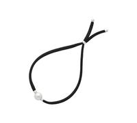 Majorica Bracelet élastique avec Perle - Collection Sifnos - Fabriqué en Argent doré - Perle Blanche Ronde de 8 mm - Longueur de 20 cm - Fermoir réglable - Bijoux pour Femme, 20 cm, Perle