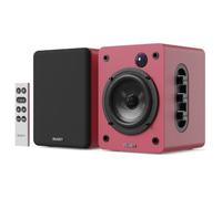 Majority D50X Enceintes PC, 60W 2.0 Enceinte Platine Vinyle (Marron)