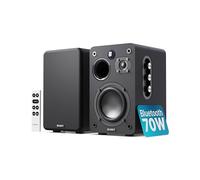 Majority Enceinte Active Amplifiée, 70W Enceinte PC Bluetooth 5.3 (Noir) | D70X Double Cônes de Haut-Parleurs en Fibre de Carbone Enceintes Bibliotheques | Enceinte Monitoring Studio avec HDMI Arc