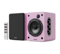 Majority Enceintes PC Monitoring, 60W 2.0 Enceinte Platine Vinyle (Rose)