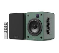 Majority Enceintes PC Monitoring, 60W 2.0 Enceinte Platine Vinyle (Vert)