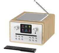 MAJORITY HOMERTON 2 - Radio INTERNET/DAB+/FM - Lecteur CD - Spotify Connect - Bluetooth/USB - Double alarme - Coloris Chêne