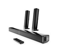 Majority Oakcastle SB80 Barre De Son Home Cinema sans Fil | Enceinte pour Téléviseur | Bluetooth 5.1 HDMI Arc, Optique, AUX et USB Soundbar Enceintes | Barre De Son Caisson De Basse