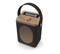 Majority Poste Radio Dab Plus Numérique et FM Portable sans Fil, Bluetooth | Bluetooth, avec Son stéréo, Double réveil/Finition Effet Cuir, Alimentation Secteur et Batterie