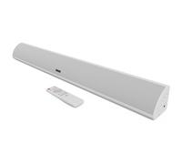 MAJORITY Snowdon Barre de son Bluetooth pour TV | Caisson de basses intégré | Son 2.1 canaux 120 W | Connexion RCA, optique et AUX | Montage mural | 81 cm | Télécommande incluse (blanc)