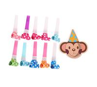 MAJORMENCH 10 Ensembles Sifflets pour Fête Anniversaire Garçon Fille Sifflets et Colorés Accessoires de Fête et Portables pour Animation et Ambiance Festive