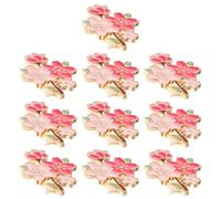 MAJORMENCH 10 Pièces Broches à Fleurs de Cerisier en Alliage de Zinc, Épingles Portables et Élégantes pour Paquet et Accessoires, Printemps Quotidien