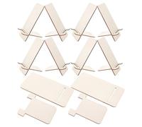 MAJORMENCH 10 Supports Bois légers pour téléphone et Tablette, Support Portable à décorer, Accessoire Bureau pour Repas et Lecture