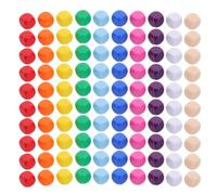 MAJORMENCH 100 Pièces Dés à Jouer Glisse Stable et Prêt à l'emploi en Acrylique Blanc Lisse, Cube à Six Faces Coins Arrondis et Poids Équilibré, pour Jeux de Société sur Table