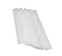 MAJORMENCH 100 Pièces Protection de Pinceaux Maquillage Filet Blanc Couvre-pinceaux Élastique Réutilisable pour Protéger Poils Fard Paupières Gain de Place Voyage