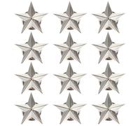 MAJORMENCH 12pcs Badges D'évaluation par Étoiles en Alliage de Zinc, Accessoires Décoratifs Classiques pour Fêtes et Événements, Insignes D'étoile