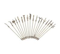 MAJORMENCH 18 Pièces Modèles Miniatures D'armes en Alliage de Zinc Haute Précision, Réalisme Élevé pour Décoration Maison et Collectionneurs D'armes