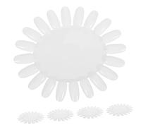 MAJORMENCH 1ensemble Sunflower Shaped Nail Art Display Boards with Color Ribbon Chain for Home and Outdoor Use Natural Color