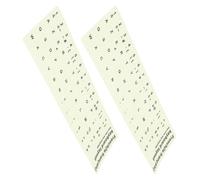 MAJORMENCH 2 pièces Autocollants Clavier Lumineux Résistants à Eau pour Ordinateurs Portables et Bureaux Stickers Phosphorescents sans Résidu Film Protecteur pour Clavier Français Lot