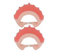 MAJORMENCH 2 pièces Casquette de Bain Garçon Fille Silicone Ajustable Bonnet Étanche Protection Yeux et Oreilles pour Shampooing et Bain Garçon Fille Design Cartoon Confortable