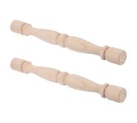 MAJORMENCH 2 Pièces Poteau Bois Sculpté Européen pour Escalier et