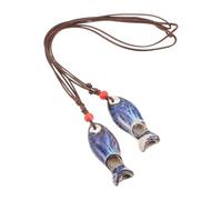 MAJORMENCH 2 Pièces Sifflet en Céramique Artisanal Design Vintage, Son Agréable et Portable, pour Garçon et Filles Lors D'activités Quotidiennes ou Fêtes