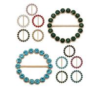 MAJORMENCH 20 Pièces Épingles à Cravate Brillantes en Alliage Cercle pour Femmes, Accessoires Élégants et Multifonctions pour Chemises et Jupes en Sorties de Loisirs