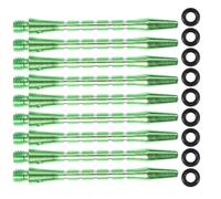 MAJORMENCH 20pcs Tiges de Fléchettes en Alliage D'aluminium Standard 2ba avec Anneaux, Équilibrage Antérieur, Remplacement pour Jeu de Fléchettes Extérieur