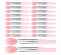 MAJORMENCH 24 Pièces Pinceau à Lèvres en Silicone Doux Rose, Multi-fonctionnel Maquillage Précis Mélange du Rouge à Lèvres et Gloss